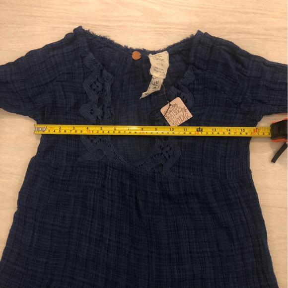 Free People FP ONE beach cover up mini dress XS NWT - Picture 8 of 9